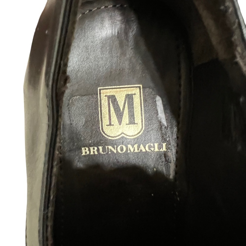 Bruno Magli Lace Up Leather Oxford Dress Shoes Black Men's Size 7.5 - Picture 8 of 10